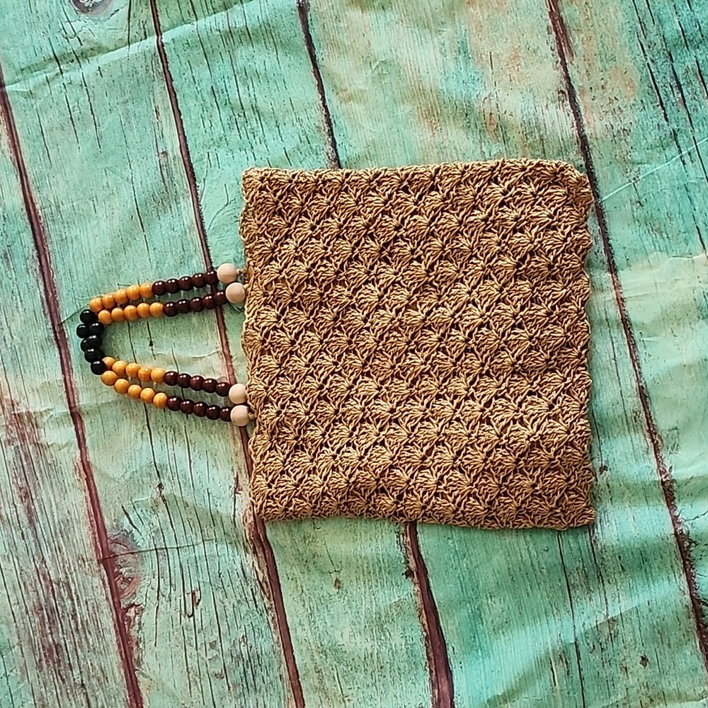 ZARA macrame tote